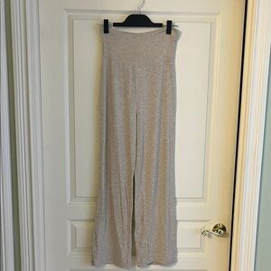 Beige Wide-Leg Pants